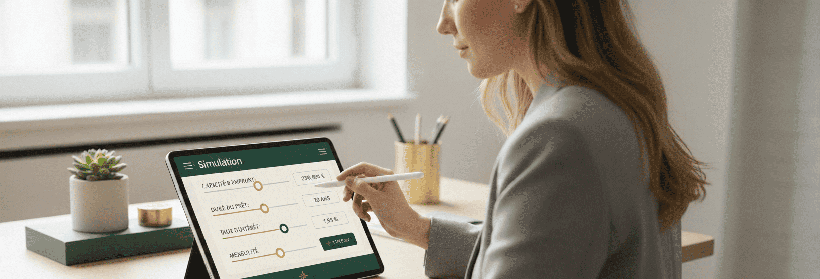 Simulateur capacité emprunt FINEXY