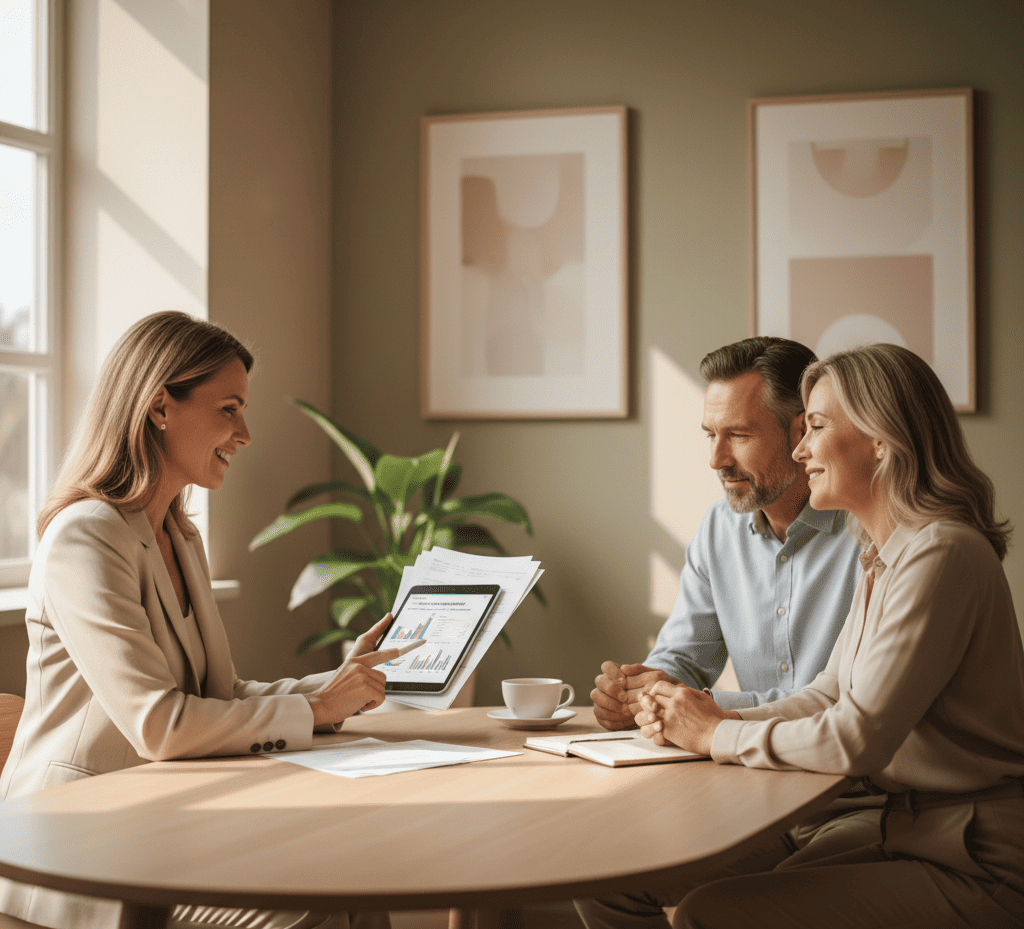 Conseiller Finexy accompagnant un couple