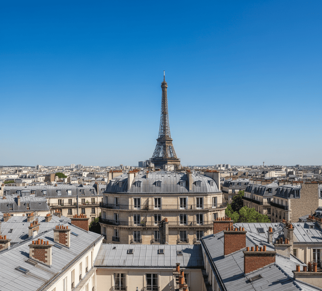 Vue de Paris et de ses toits