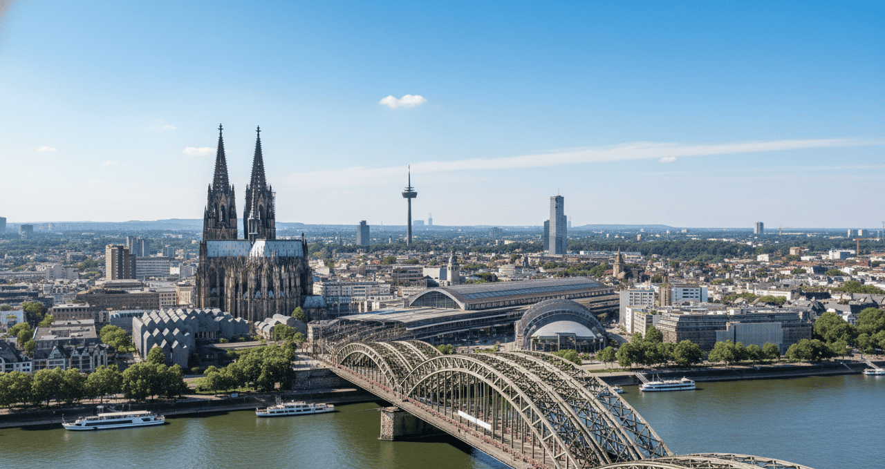 Vue de Cologne en Allemagne