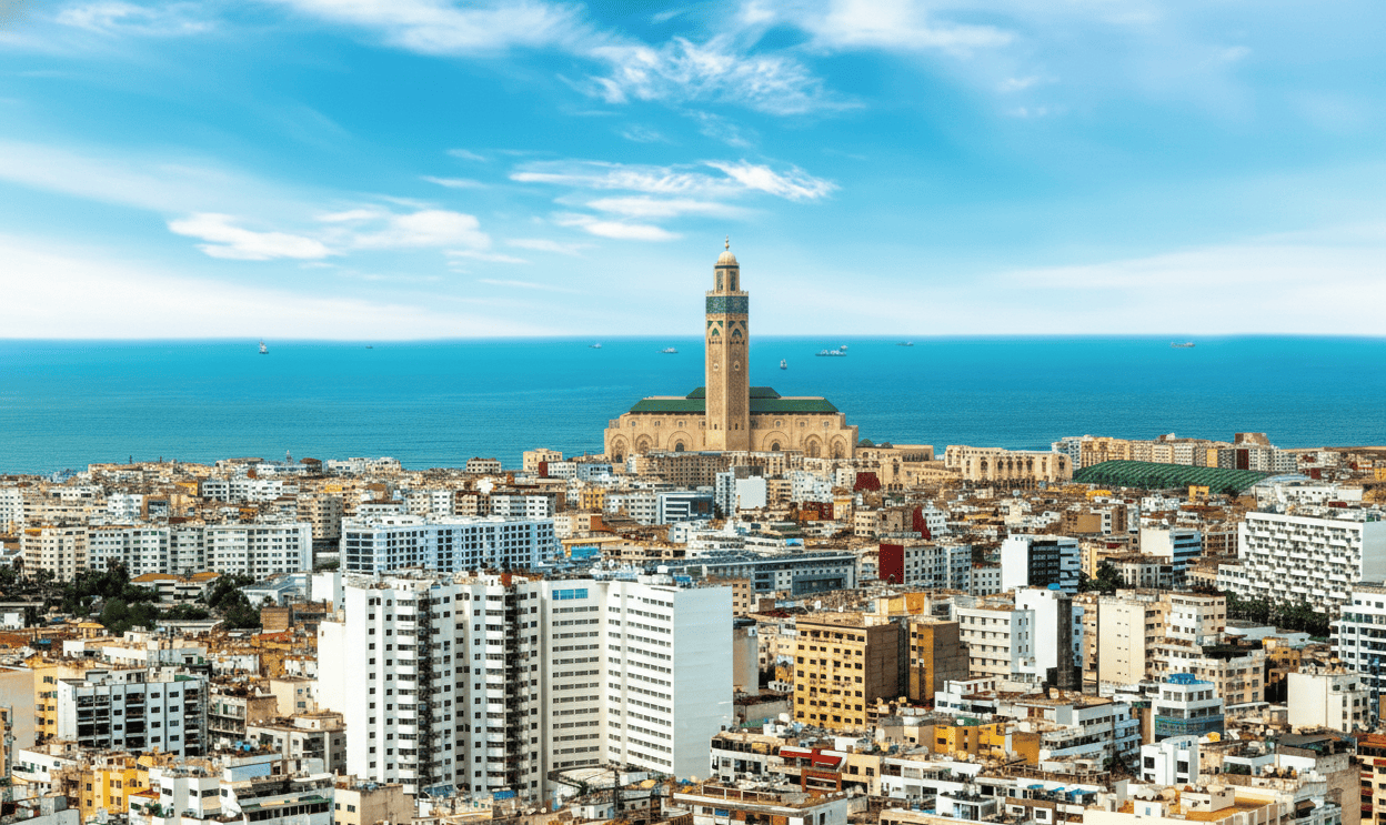 Vue de Casablanca au Maroc