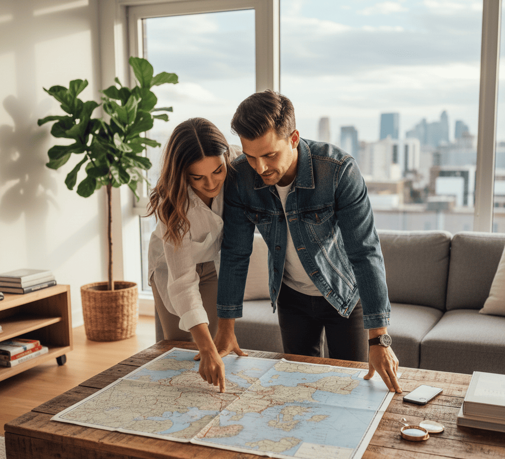 Vue sur des destinations européennes à l'étranger