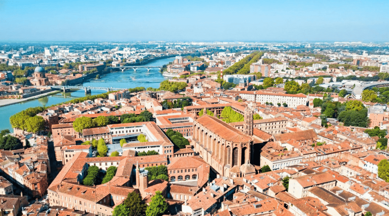 Vue de Toulouse en Occitanie
